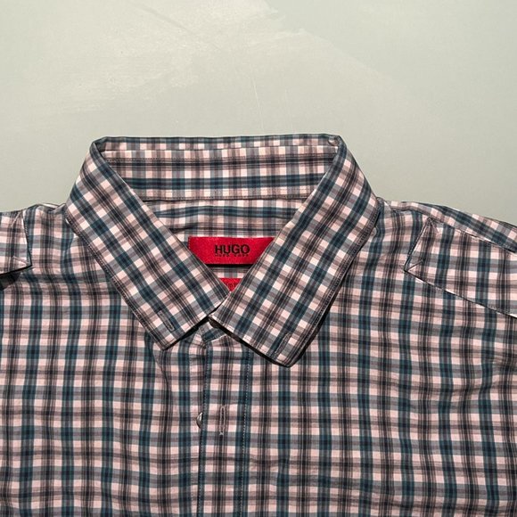 Hugo Boss Button Down Long Sleeve Medium Slim Fit - Picture 2 of 4